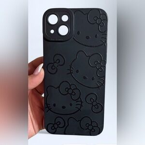 iPhone 14 Plus Hello Kitty Black Phone Case